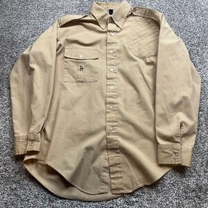 Bob Allen Button Up Shirt Mens XL‎ Long Sleeve Shooting Hunting Utility Safari